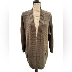 Max Studio Open Front Cardigan Women’s Size 2XL Green